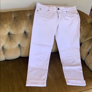 Kut, Catherine boyfriend white jean chinos, size 8